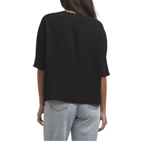 VINCE Black Dolman Elbow Sleeve Tee - Picture 2 of 2